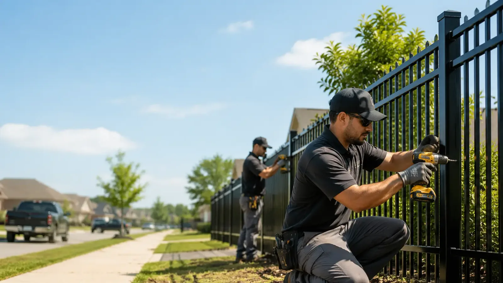 Metal Fence Installation in Mustang, OK